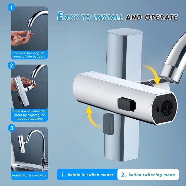 Multifunctional Kitchen Sink Waterfall, Faucet